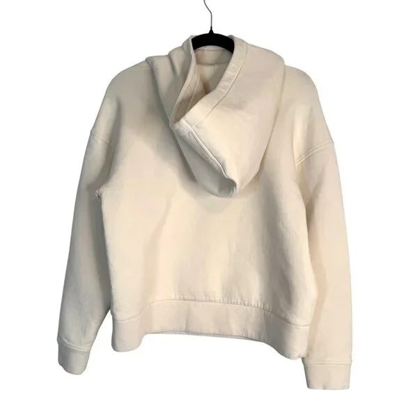 Banana Republic Size Medium Womens Cream Hoodie  Cotton/Polyester Blend - Picture 5 of 12